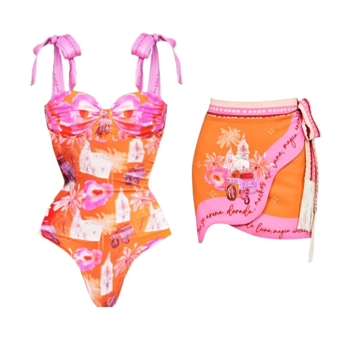 Push Up One Piece Swimsuit With Cover Up Sexy Swimwear Women 2026,Sliming Bodysuit Beachwear.