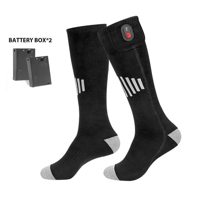 Winter Heated Socks With Battery Box ,Thermal Socks Women Men
