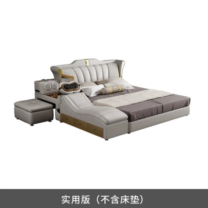 Wood Luxury Bedroom  Modern  Queen King Size Bed