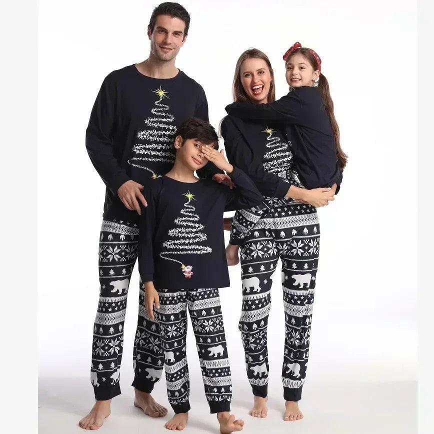 Christmas Look Pajamas Set Mom, Dad, Kids Matching Pajamas Set