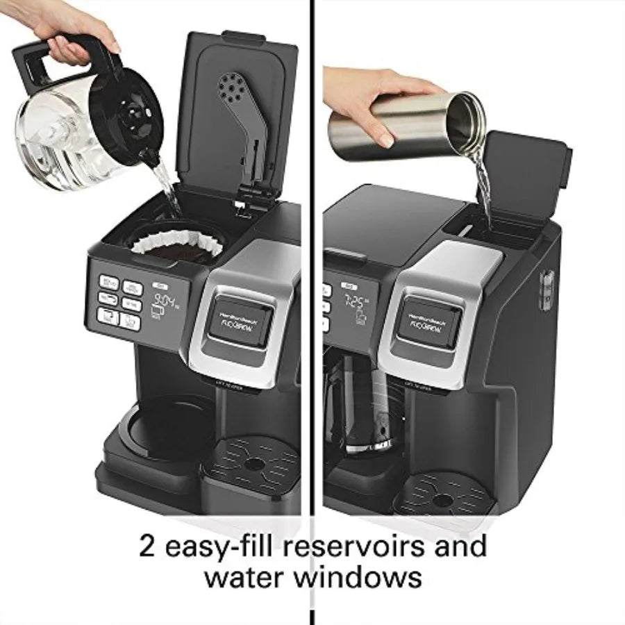 FlexBrew 2-Way Brewer Programmable Coffee Maker, 49976 Bundle with Support Extension, for Home and Office Use, Offers Customizable.