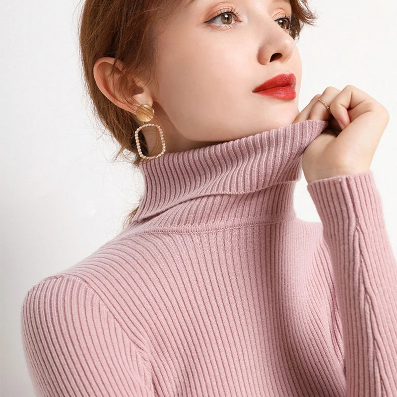 Women Fall Turtleneck Sweater, Cashmere Sweaters For Women 2025.