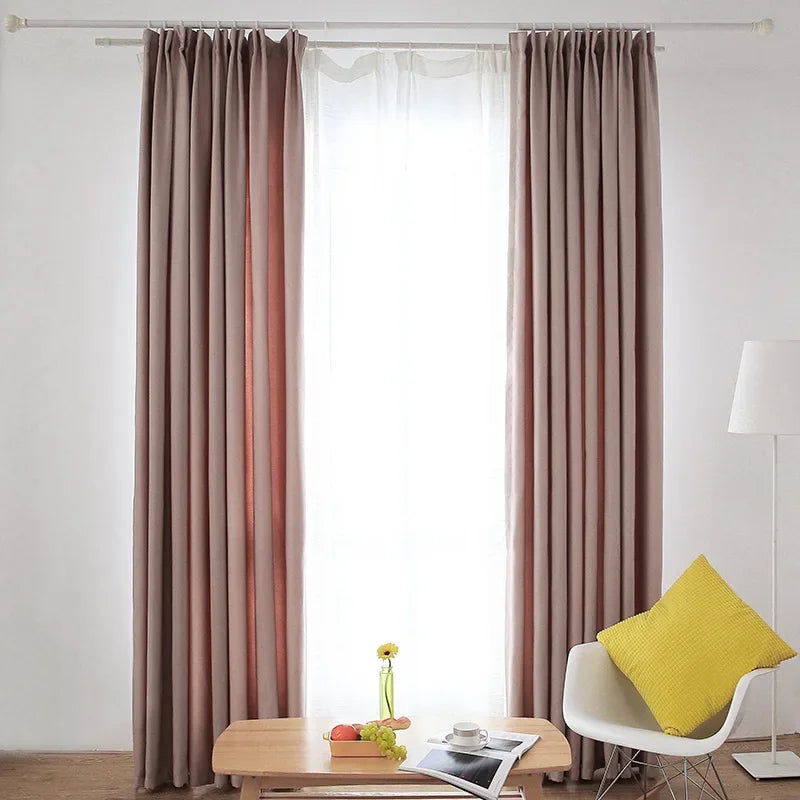 Thickened Velvet Linen Curtains for Living Room,  Bedroom  Modern  Backdrop  Feel Comfortable