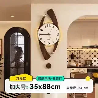 Wooden Decoration Silent Wall Clocks home Bedroom  Decor