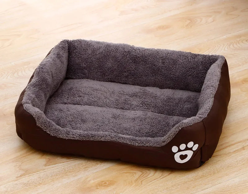 Large Pet House Dog Bed, Cat Mat, Long Plush Deep Sleeping Warm Soft Small Dog Cushion.