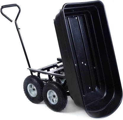 650LB Garden Wagon Carrier Wheel Barrow Air Tires