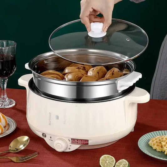 Electric cooking pot integrated multi-functional electric rice cooker.