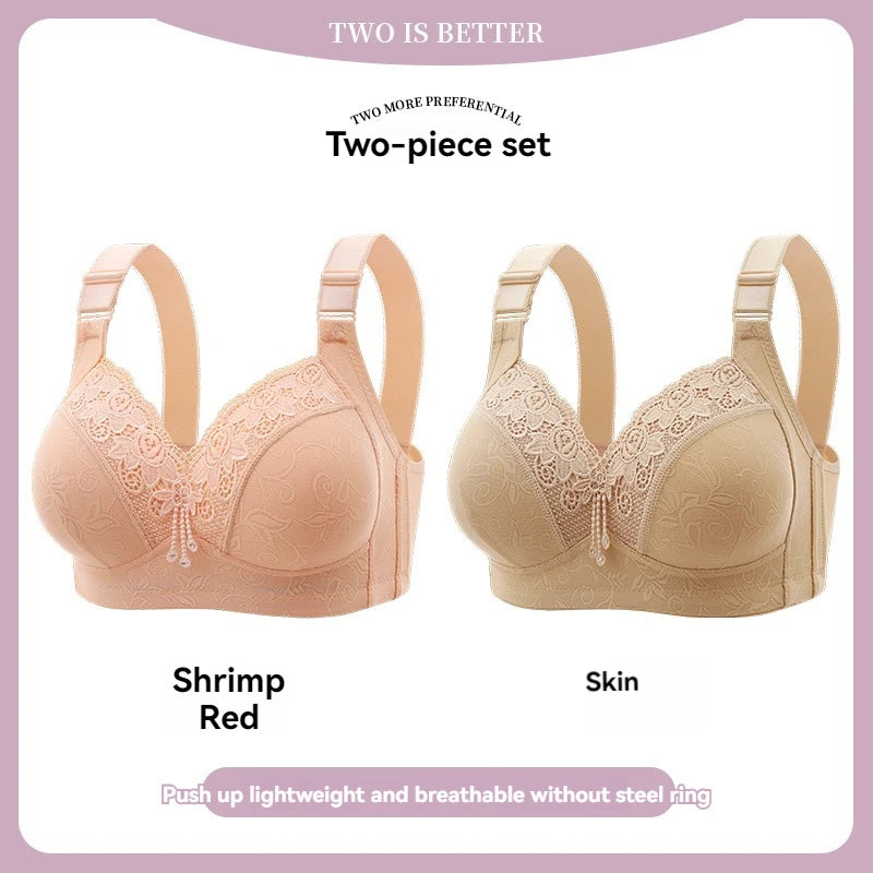 Women Lace Bras, Ultra-Thin Perspective Deep V Bra Plus Size Cup active bra.