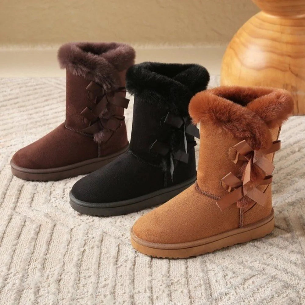 Classic Plush Boots Wool Warm Winter Cotton Shoes.