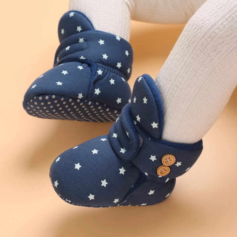 0-18M  Boots For Newborn Baby Girl Snow Boots, Winter Shoes Baby Boy Thermal Shoes.