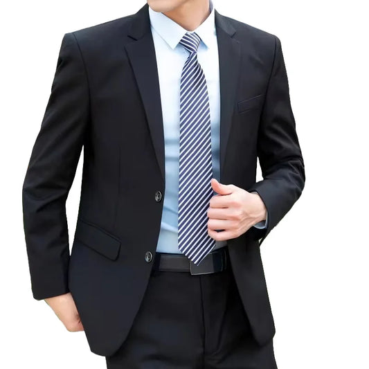 8XL Suit (Blazer+pants) Fashion Business Gentleman Italian Style Professional Suit.