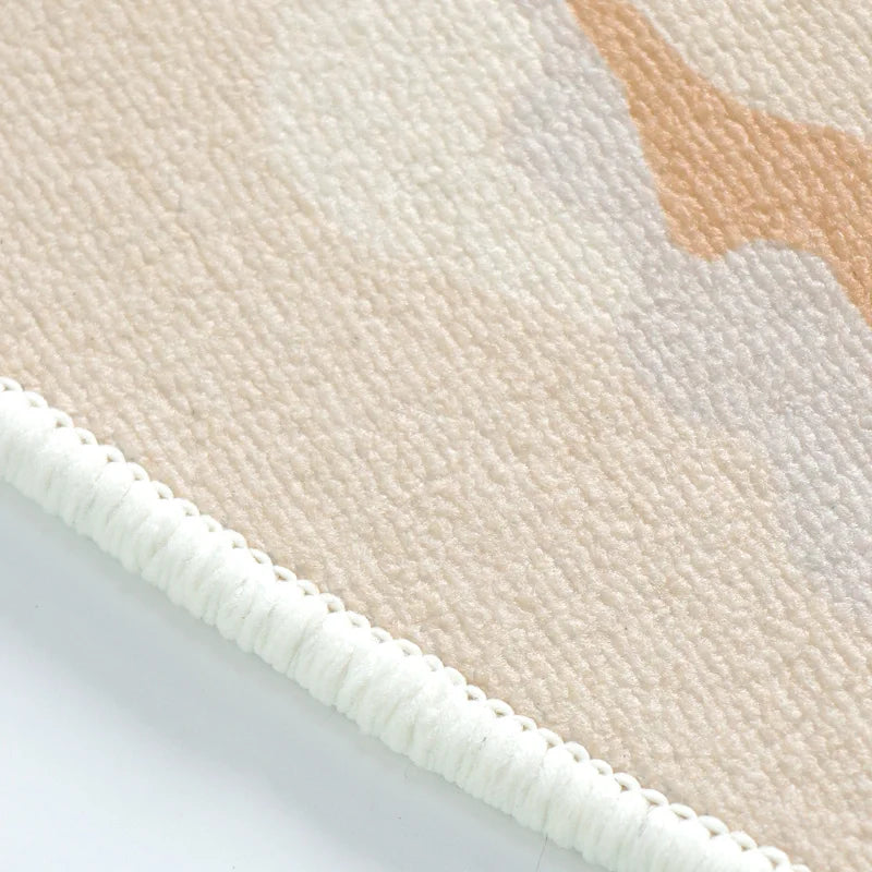 Persian Style Carpets for Living Room, Anti-slip Cloakroom Rug , Bedroom  Carpet Washable Sturdy Soft Floor Mat