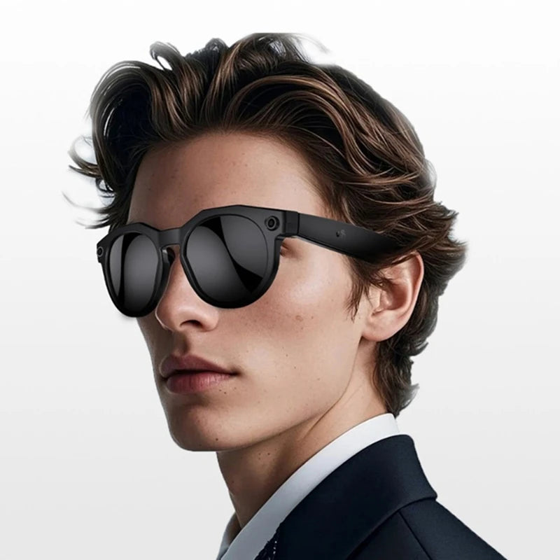 Lenovo 8KHD AI Smart Glasses, Men Chat GPT 800MP Camera, Bluetooth Translation ,Voice Assistant Control Sunglasses.