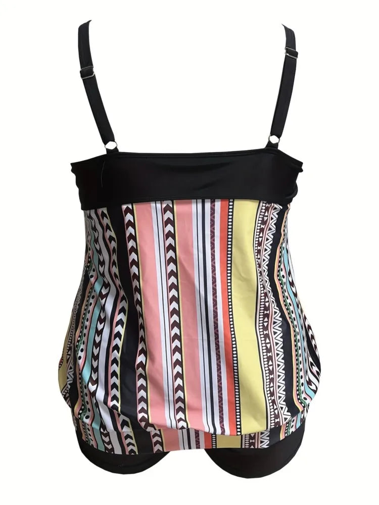 L-5XL Plus Size High Waist Bikini Women's Push Up Large Size 3XL 4XL Swimsuit Swimwear.