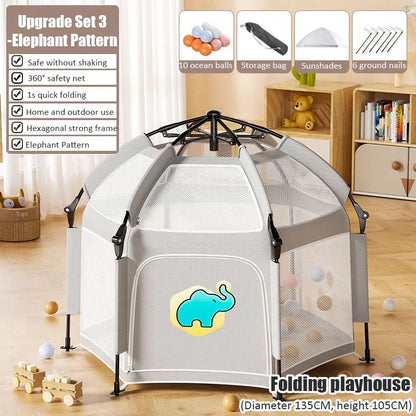 Portable Outdoor Camping Pop Up Tent , Indoor Kids Tents,  Baby Play House