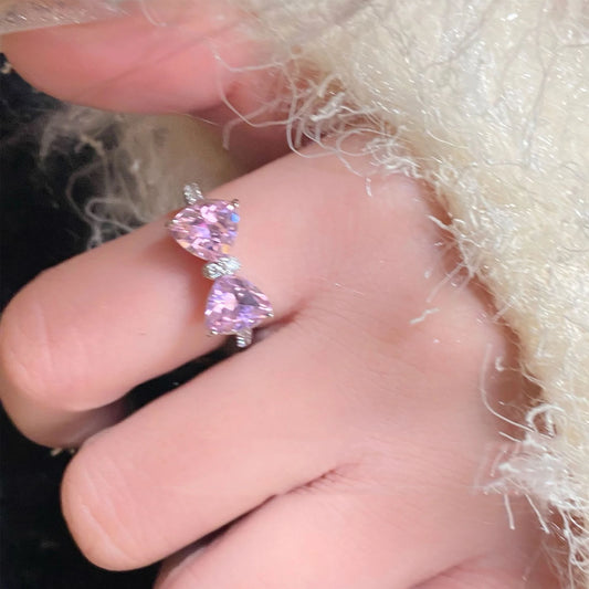 New Arrived Romantic Lovely Pink Bowknot Design, Female Exquisite Jewelry.