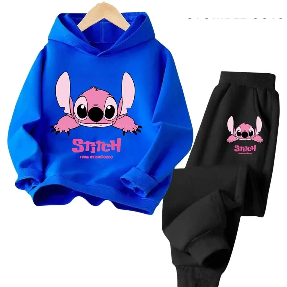 Children Hoodies Stitch Kawaii Fashion, Pullover Sweatshirt, Cartoons Girls Boy Kids Autumn Casual Clothes