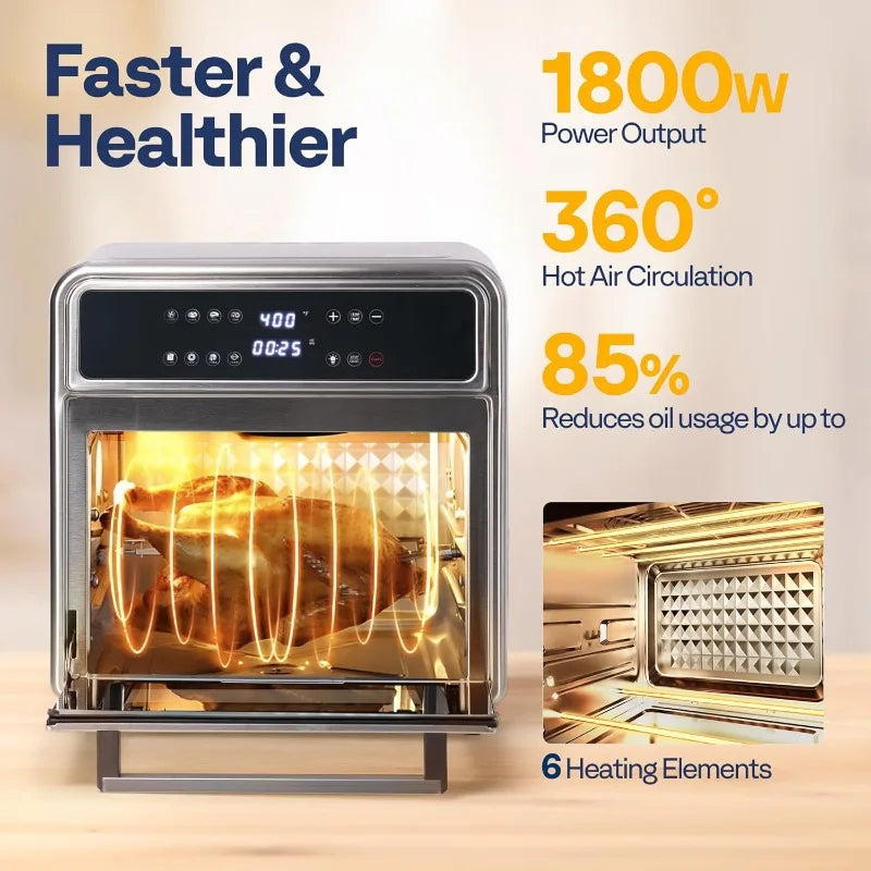 21 Qt Air Fryer Toaster Oven Combo