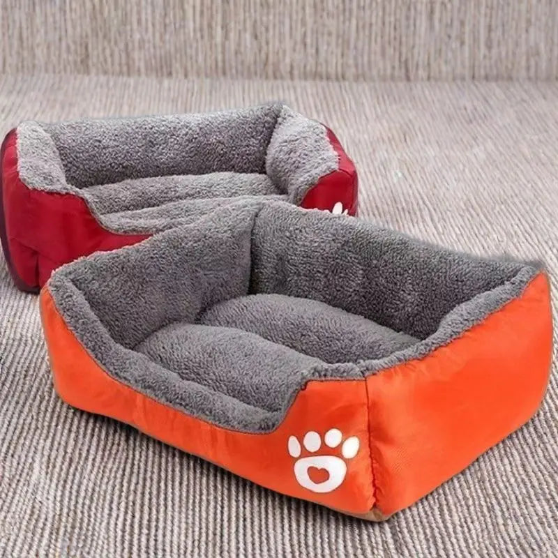 Large Pet House Dog Bed, Cat Mat, Long Plush Deep Sleeping Warm Soft Small Dog Cushion.