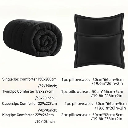 Full Size Bed Comforter Set  2/3 pcs,1 Comforter And 1/2 Pillow Shams