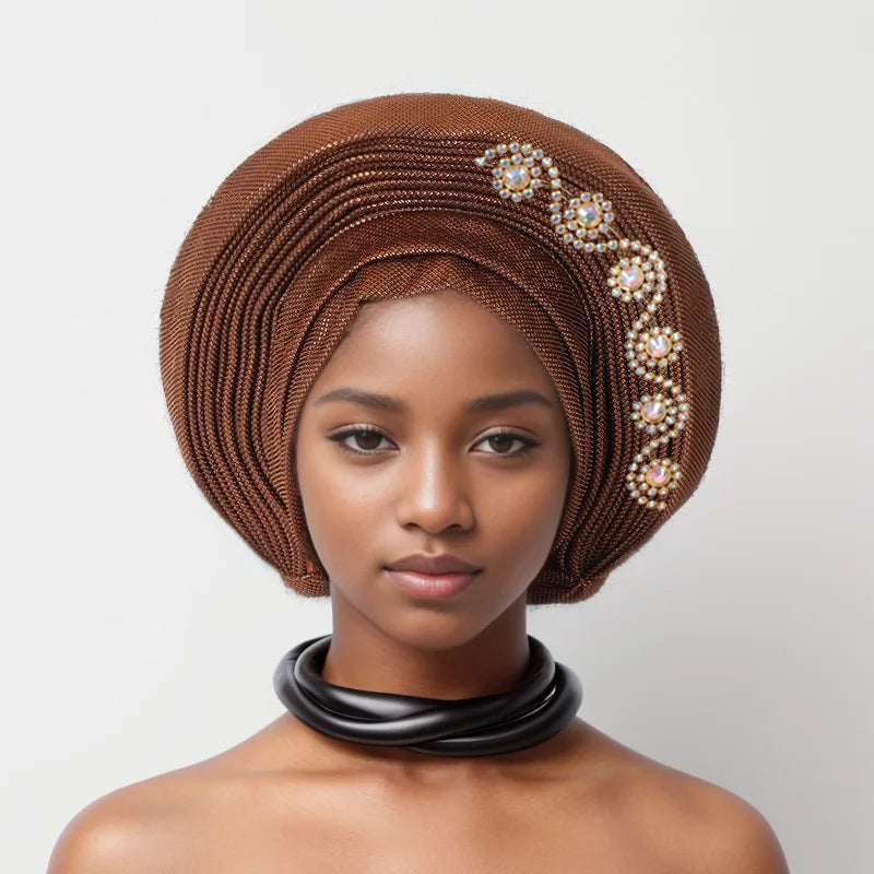 African Head tie Turbans for Women Muslim Headwear.