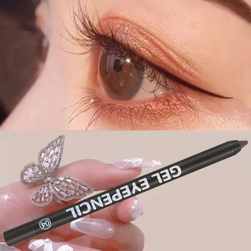 12 Colors Shine Pearlescent Eyeliner Pencil Waterproof Eyeliner Gel Pen