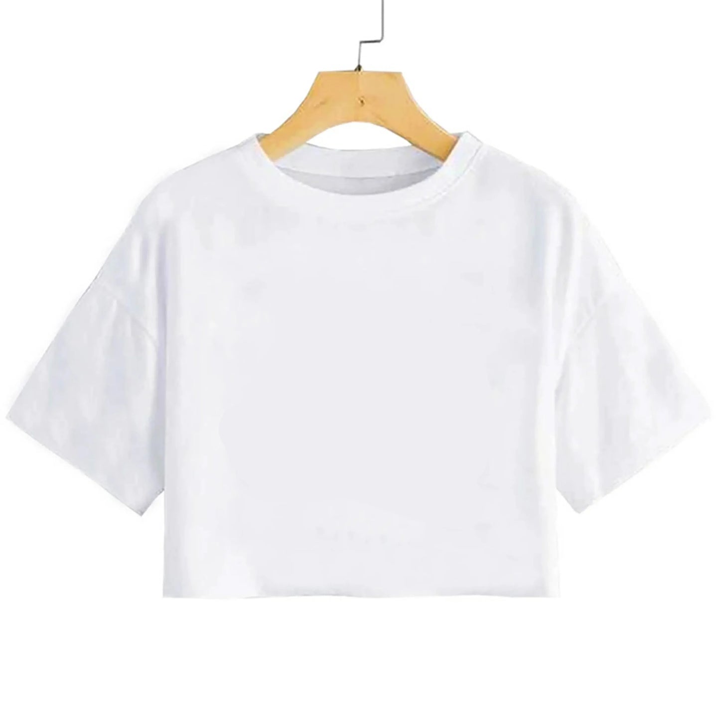 Simple Red Spider Printing Crop Tops Summer Women's ,Slim-fit T-Shirt Female Clothes.