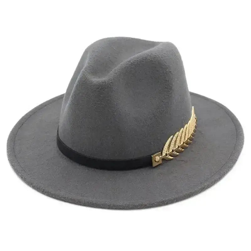 Simple Fashion Formal Occasion Couples Woolen Hats, Large Brimmed Jazz Hats.