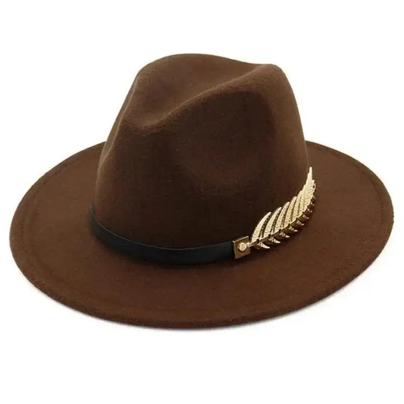 Simple Fashion Formal Occasion Couples Woolen Hats, Large Brimmed Jazz Hats.