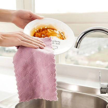 10/20pcs Kitchen Towels And Dishcloths For Washing Dishes  For Cooking