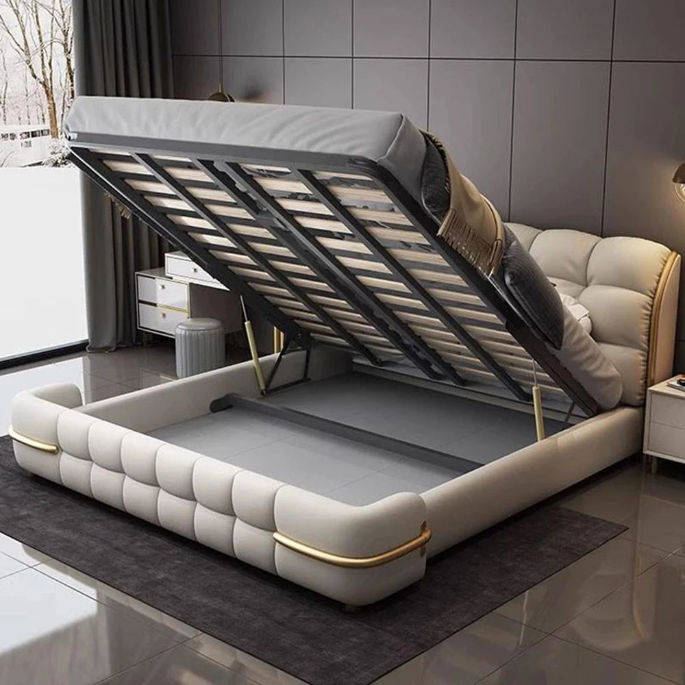 Luxury Unique Bed, Queen Elastic Bedroom Double Bed