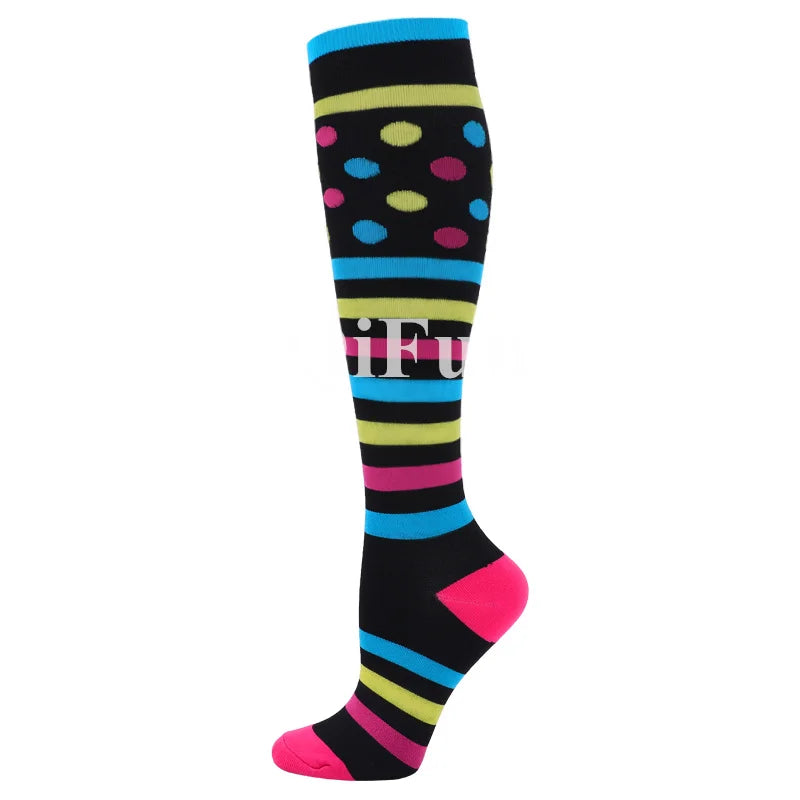 Men & Women New Compression Socks, Sports Socks ,Medical, Nursing, Edema, Diabetes, Varicose Veins ,Flight Travel Cycling Socks.