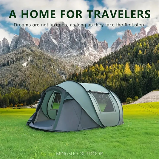 Waterproof Pop-Up Tent for 5-8 People Outdoor Camping Hiking