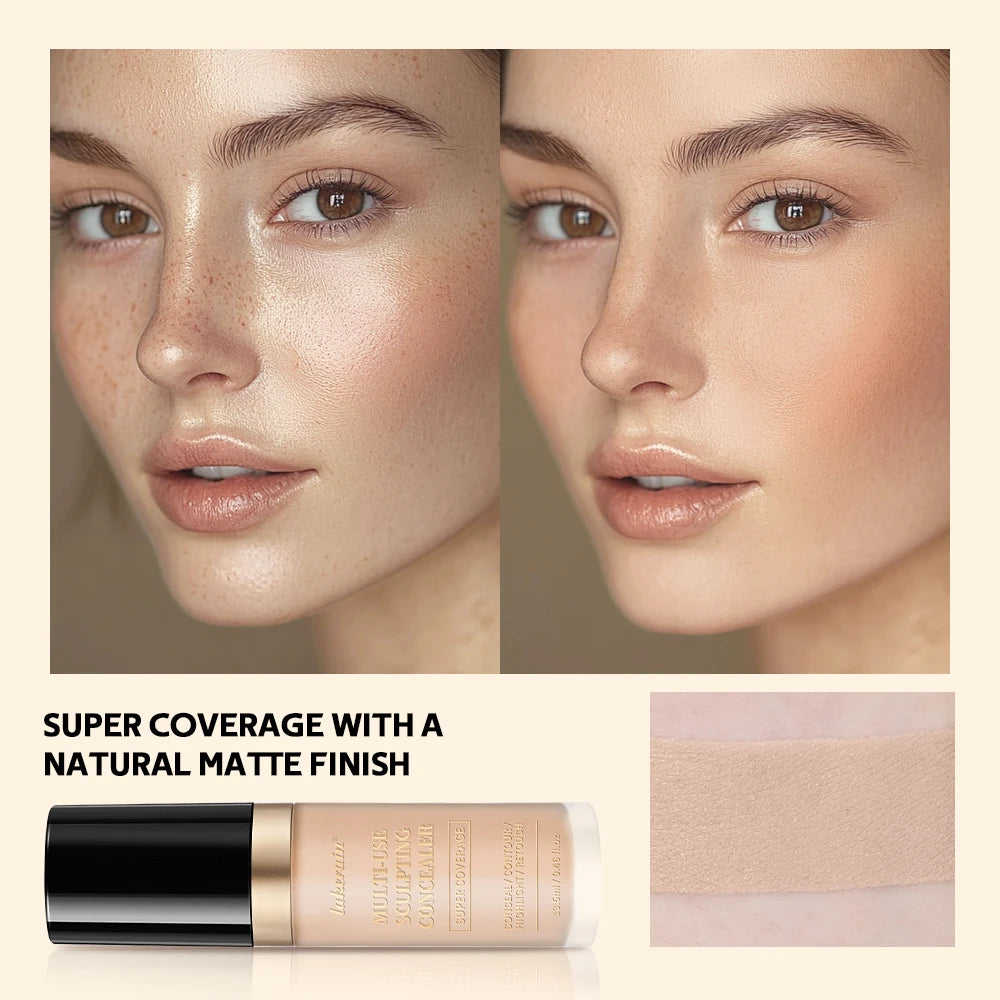 Waterproof Liquid Concealer High Coverage Oil Control Cover