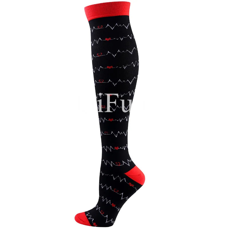Men & Women New Compression Socks, Sports Socks ,Medical, Nursing, Edema, Diabetes, Varicose Veins ,Flight Travel Cycling Socks.