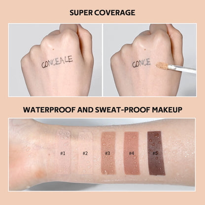 Waterproof Liquid Concealer High Coverage Oil Control Cover