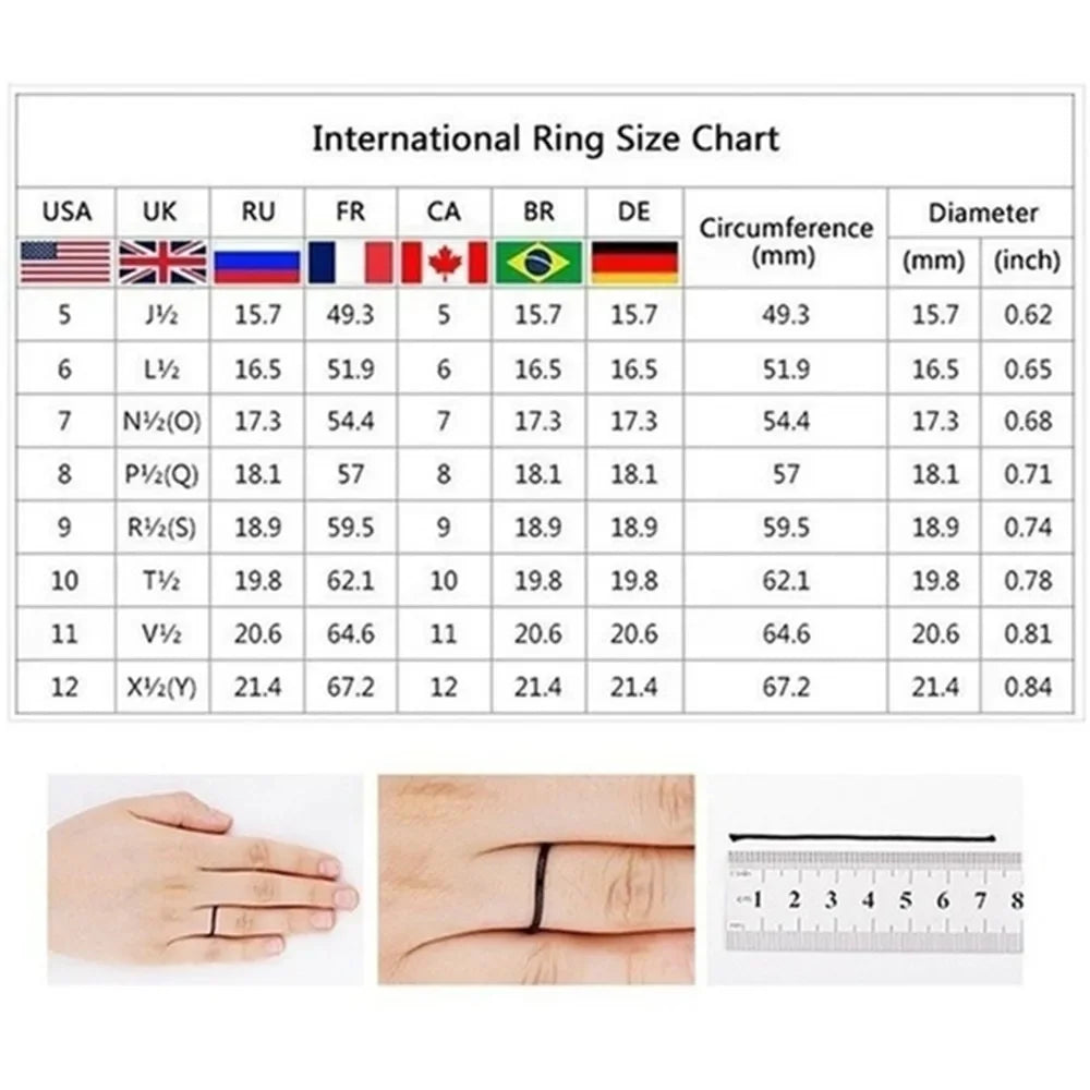 New Hot Sale Fashion Retro Style Square Black Mirror Men Ring.