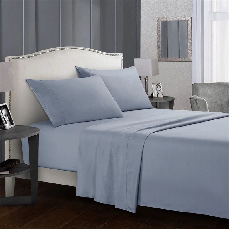 High-quality Simple King Size Bed Sheet Set  Fitted Sheets  Queen Durable Bed Covers.