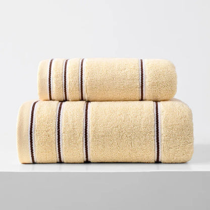 2PCS Luxurious Cotton Towel Set, Ultra Soft Highly Absorbent , for Home Bathroom 100% Cotton.