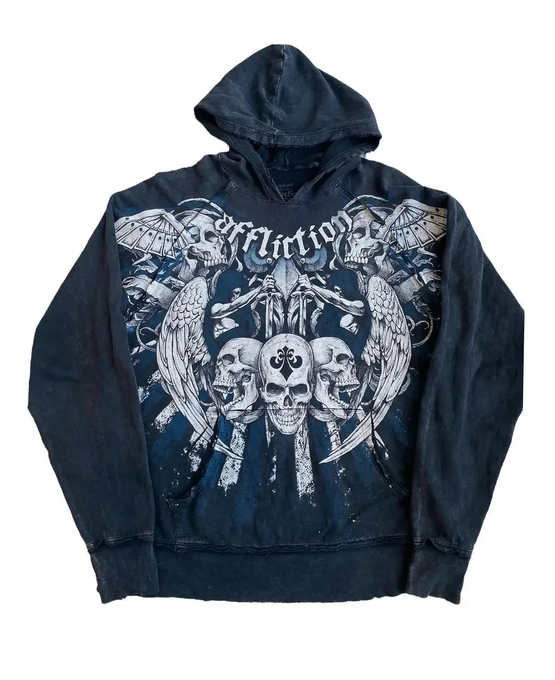 All Top Quality Aesthetic Gothic Wing Pattern Hooded Zip Up Jackets Men and Women.