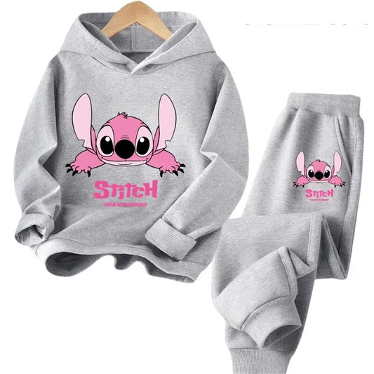 Children Hoodies Stitch Kawaii Fashion, Pullover Sweatshirt, Cartoons Girls Boy Kids Autumn Casual Clothes