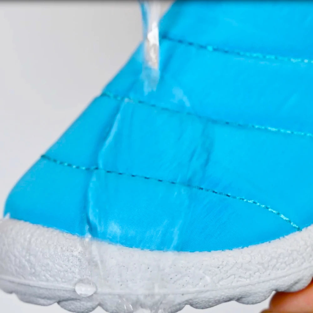 Winter Children Boots Plush Non-Slip Cotton Shoes Waterproof  Children Shoes Warm Fur Snow Boots.