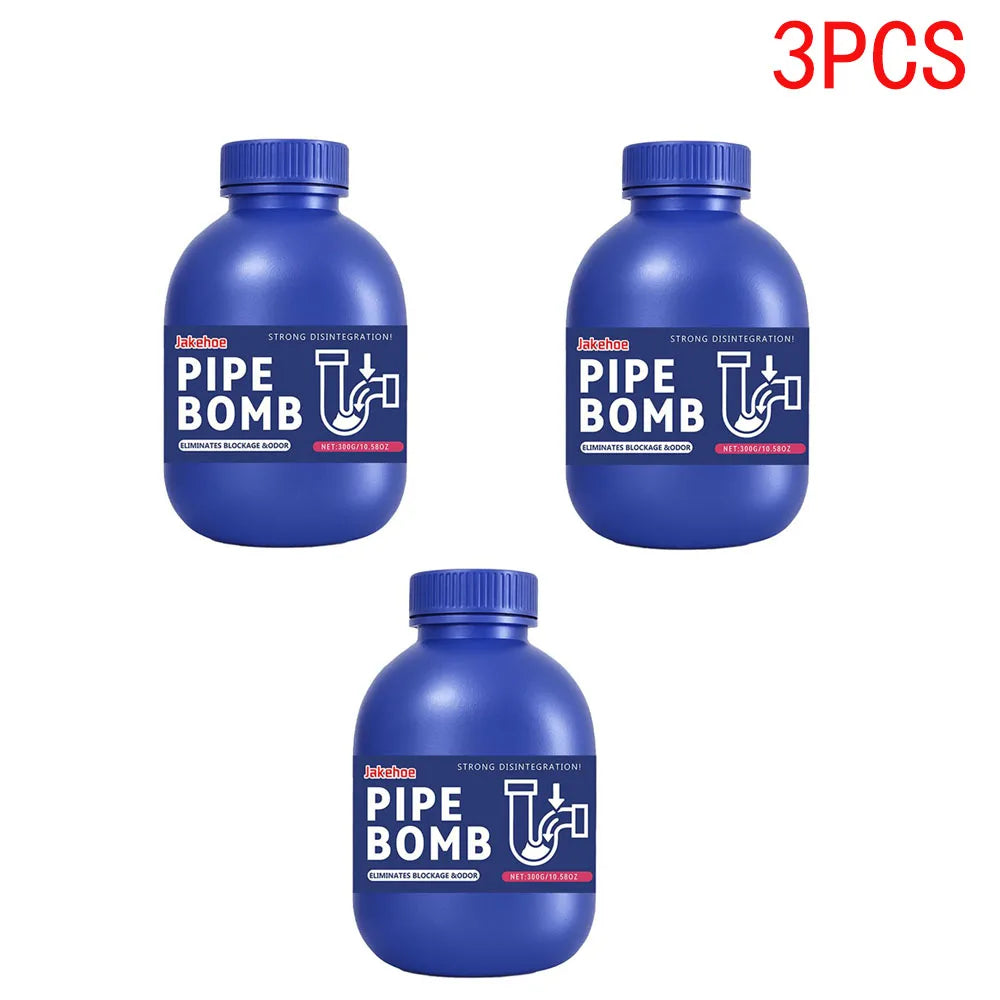 300g Powerful Drain Cleaner Fast Acting Pipe Unblocker, Remove Hair ,Grease, Food Waste, for Kitchen Sink Bathroom Shower.