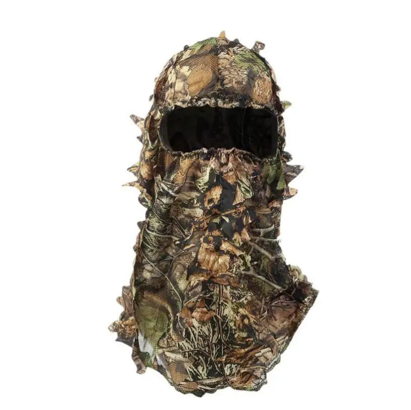 Breathable Camouflage Hunting Suit for Men Woman Hooded  Leafy Design