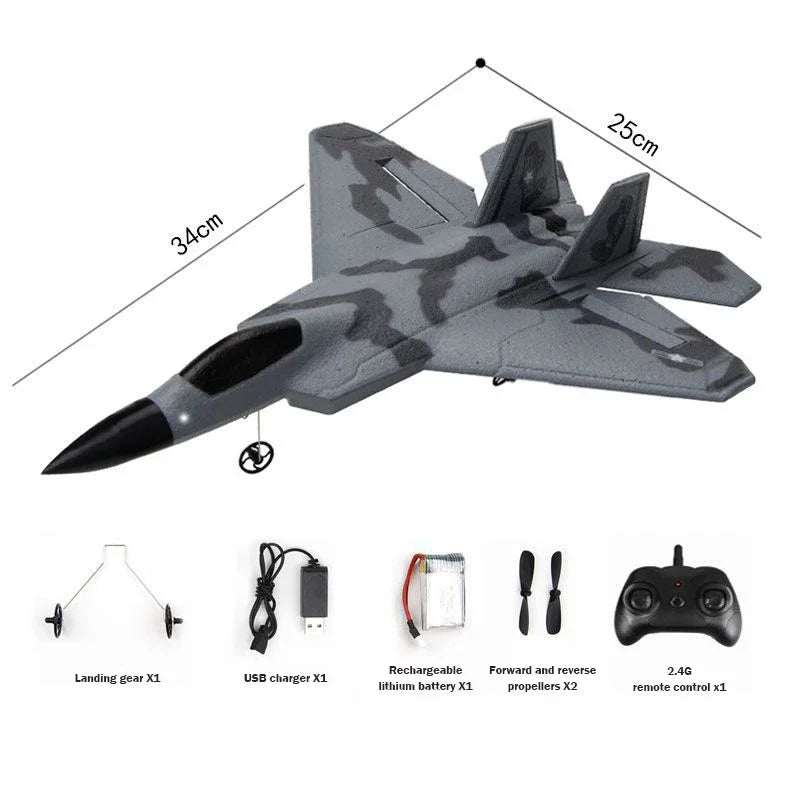 FX622 Remote Control Fighter | 3-Axis Gyro Self-Stable | Easy Throttle Control.
