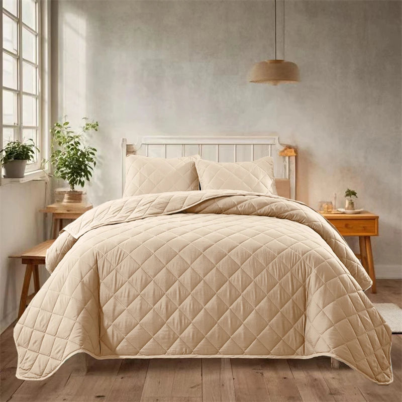 Soft Bedspreads Bed Coverlets Queen Quilt Bedding Pillow Shams,  Queen Size Coverlet