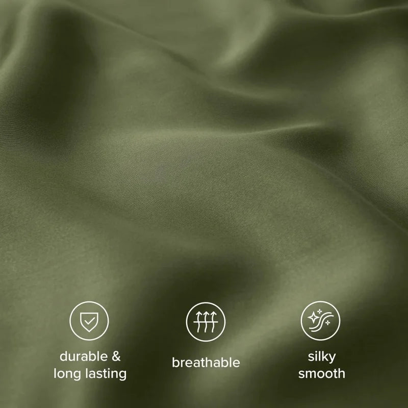 1pc Duvet Cover Natural Lyocell Fiber Solid Olive Green Breif Comforter Cover Home Bedding 200*230cm