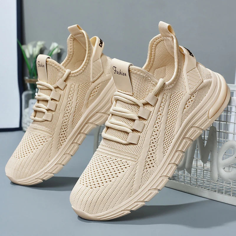 Breathable Running Shoes for Women, 2025 Spring Fashion Casual Sneakers, Lightweight Anti Slip Sports Shoes.
