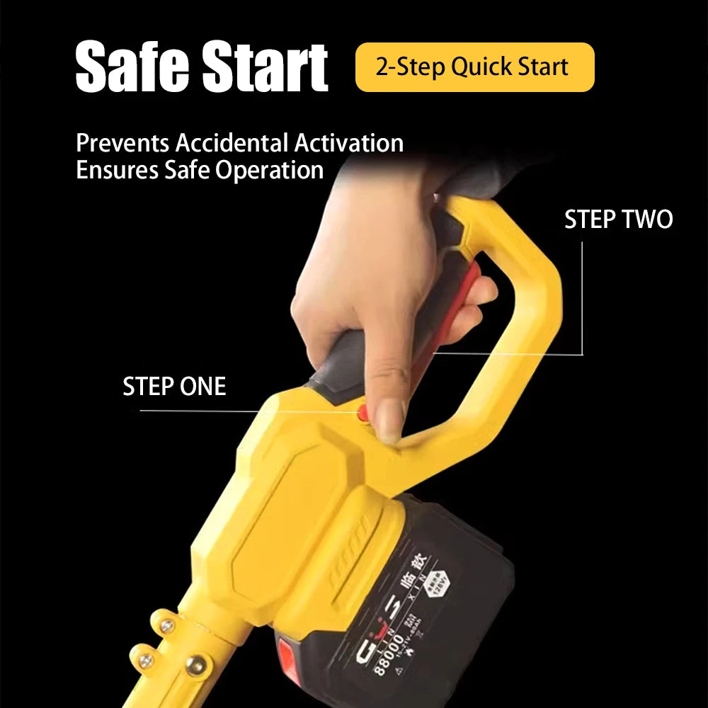 1200W Electric Battery-Powered Snow Blower, High Power Portable Clearing Machine.