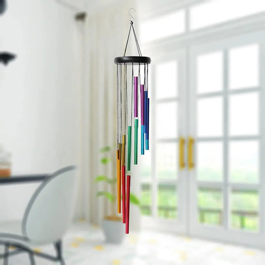 Beautiful and Soothing Musical Wind Chime, with 12 Tubes and Bells - Perfect for Relaxation and Meditation!!